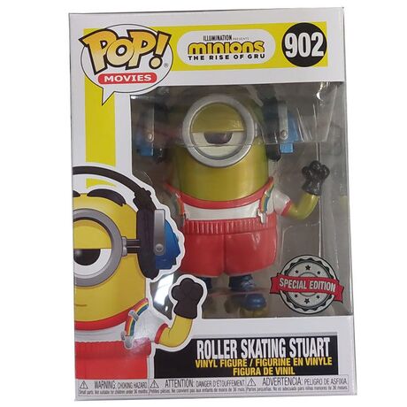 Funko Set figure POP & Tee Minions Roller Skating Stuart Metallic Exclusive (L)