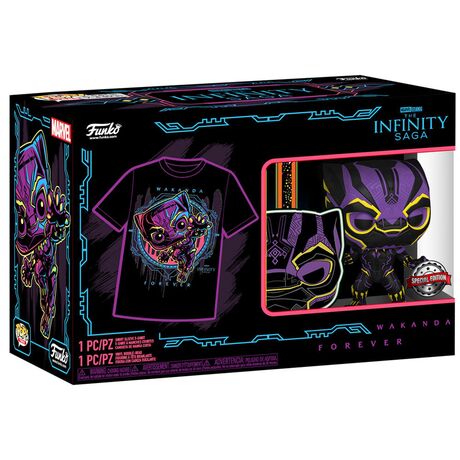 Funko Set figure POP & Tee Marvel Wakanda Forever Black Panther Exclusive (S)
