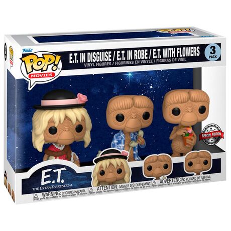 Funko Pop! E.T. In Disguise In Robe Flowers 3 Pack