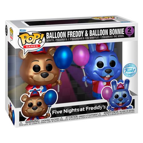 Funko Pop! Five Nights at Freddys: Ballon Freddy and Balloon Bonnie Exclusive 2 Figures