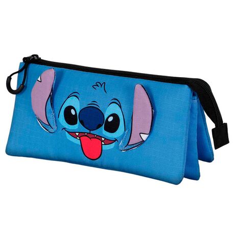 Disney Stitch Tongue triple pencil case 8445118063554