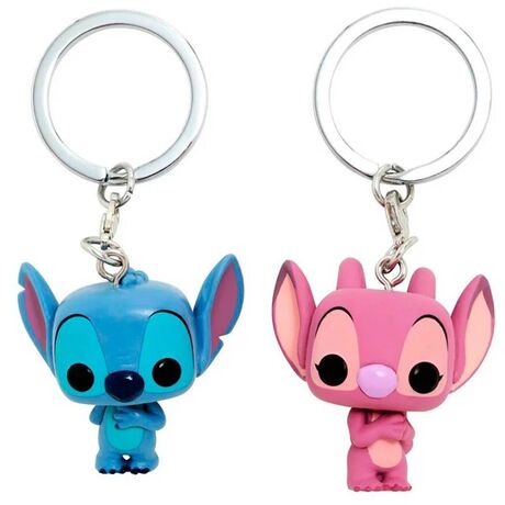 Pocket POP pack 2 keychain Disney Stitch & Angel 889698363709