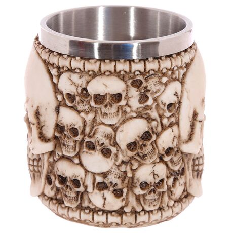 Multi Skull with Skull Emblem tankard 5055071710582