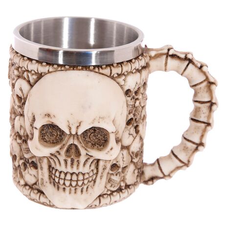 Multi Skull with Skull Emblem tankard 5055071710582