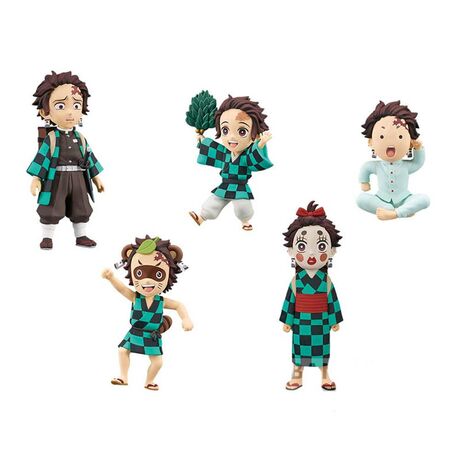 Pack 12 figures Demon Slayer Kimetsu no Yaiba Tanjiro Kamado 7cm (Τυχαία Επιλογή)