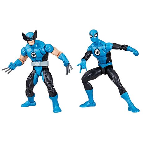 Marvel Fantastic four Wolverine Spiderman pack 2 figures 15cm 5010996246240