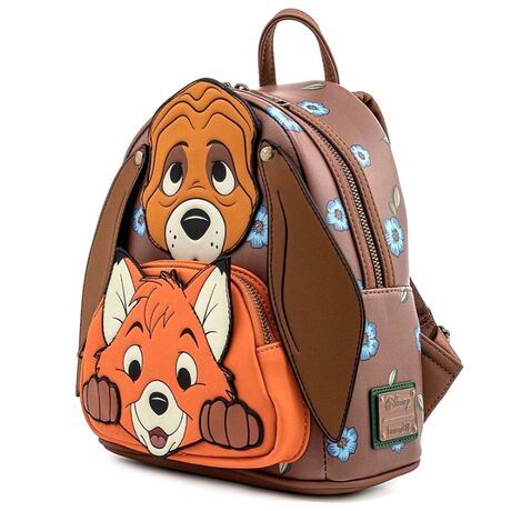 Loungefly Disney Fox and Hound Copper Todd backpack 26cm 671803363175