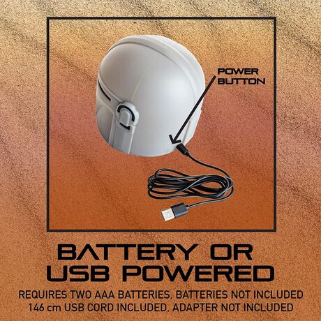 Paladone Star Wars The Mandalorian Helmet Lamp PP8548MAN