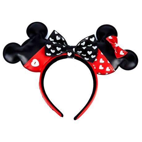 LOUNGEFLY Loungefly Disney Mickey and Minnie Valentines headband