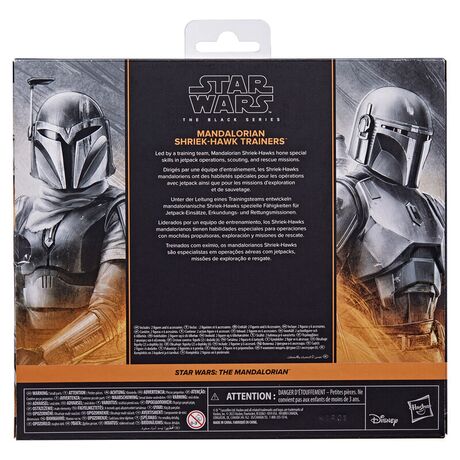 Star Wars The Mandalorian - Mandalorian & Shriek-Hawk Trainers set 2 figures 15cm 5010996250858