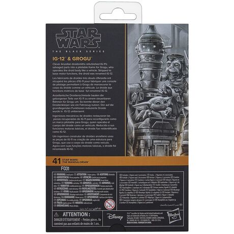 Star Wars The Mandalorian IG-12 & Grogu set figures 15cm 5010996251114