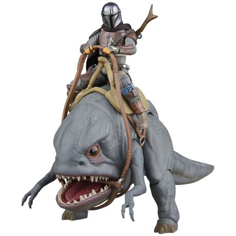 Star Wars The Mandalorian - Blurrg & Mandalorian set 2 figures 9,5cm 5010996254702