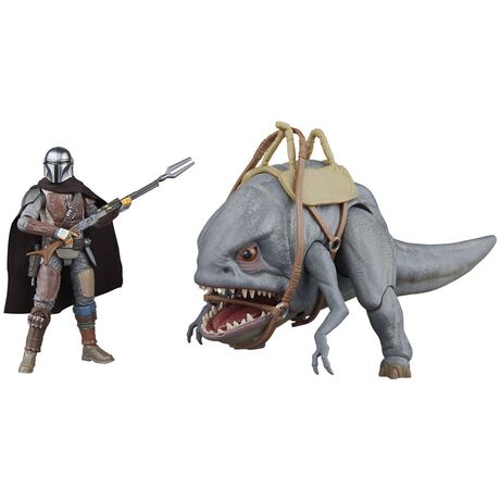 Star Wars The Mandalorian - Blurrg & Mandalorian set 2 figures 9,5cm 5010996254702