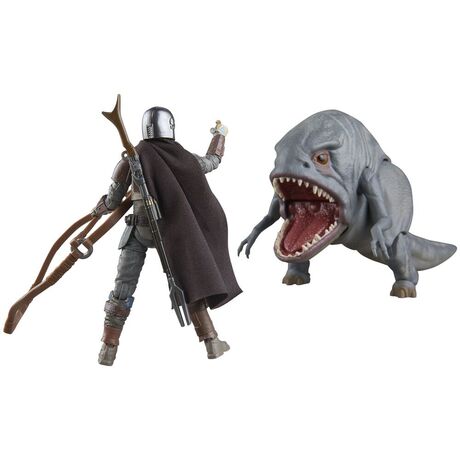 Star Wars The Mandalorian - Blurrg & Mandalorian set 2 figures 9,5cm 5010996254702