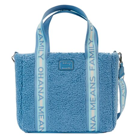 Loungefly Disney Stitch plush tote bacg with coin bag 671803478404