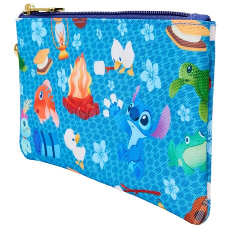 LOUNGEFLY Loungefly Disney Stitch Camping Cuties zipper wrislet wallet