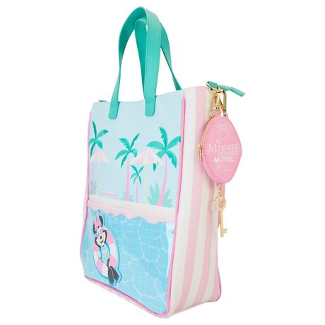 Loungefly Disney Minnie Vacation Style tote bag + coin purse 671803514430
