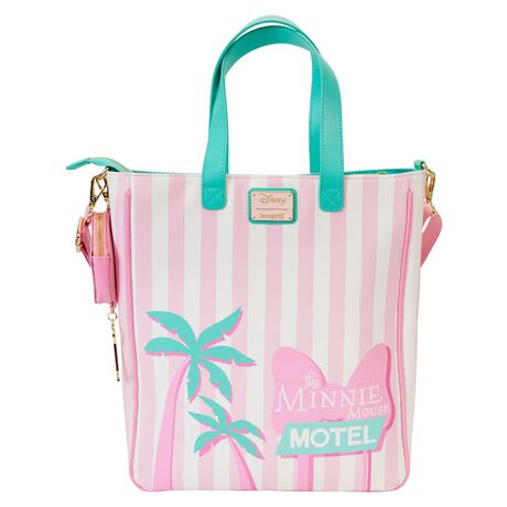 Loungefly Disney Minnie Vacation Style tote bag + coin purse 671803514430