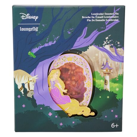 LOUNGEFLY Loungefly Disney Rapunzel lenticular pin