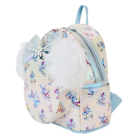 Loungefly Disney Mickey and Friends Winter Wonderland backpack + headband set 26cm 671803526815