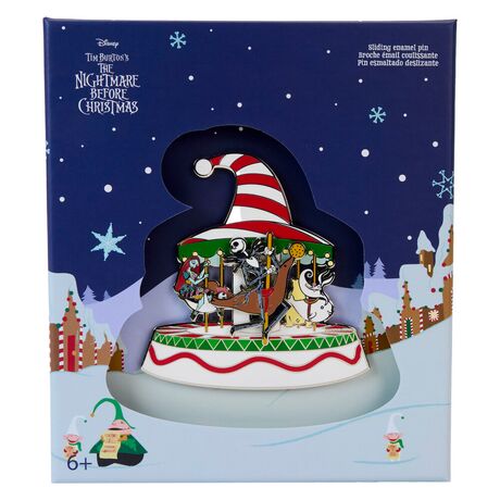 LOUNGEFLY Loungefly Disney Nightmare Before Christmas Town Carousel enamel pin