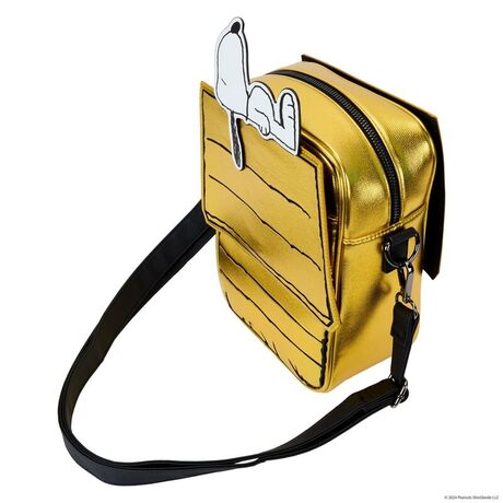 Loungefly Peanuts 75th Anniversary Snoopy Sleeping Doghouse crossbody bag 671803531352