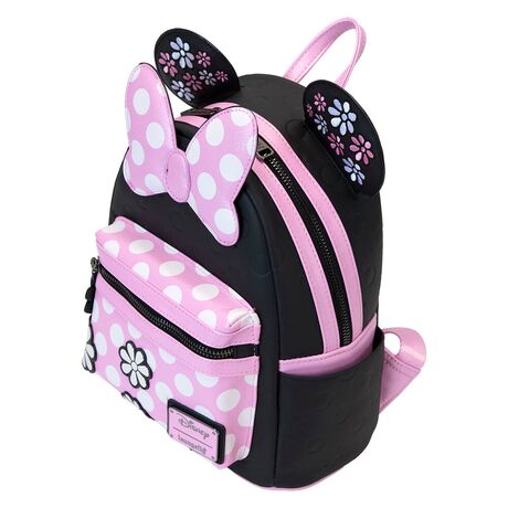 Loungefly Disney Minnie Floral Rock the Dots backpack 671803534223