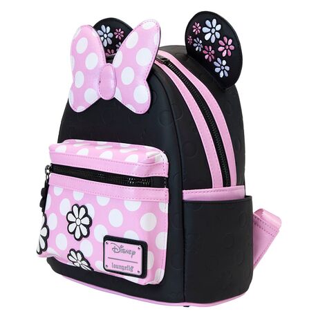 Loungefly Disney Minnie Floral Rock the Dots backpack 671803534223
