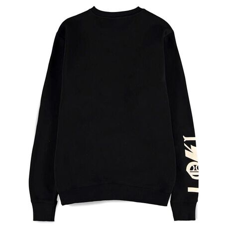 DIFUZED Marvel Loki Logo Text crewneck sweater