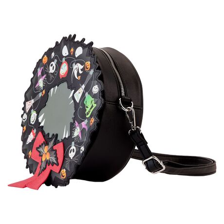 Loungefly Disney Nightmare Before Christmas Wreath String Lights Glow crossbody bag 671803469792