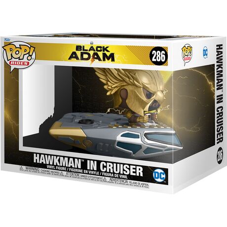 FUNKO POPS Black Adam Hawkman in Cruiser 286 64195