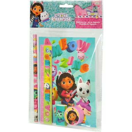 Gabbys Dollhouse stationery set 5pcs