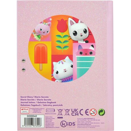 KIDS LICENSING Gabbys Dollhouse secret diary with sound