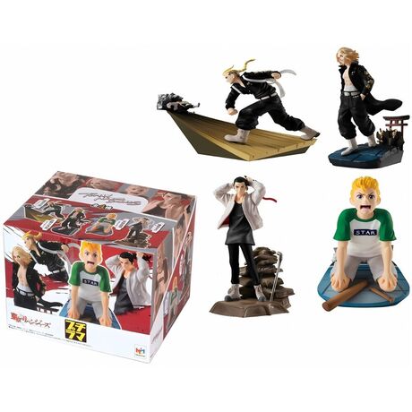 Toman Heroic Scenes Tokyo Revengers Series Petitrama pack 4 figures 8cm 4975430516314