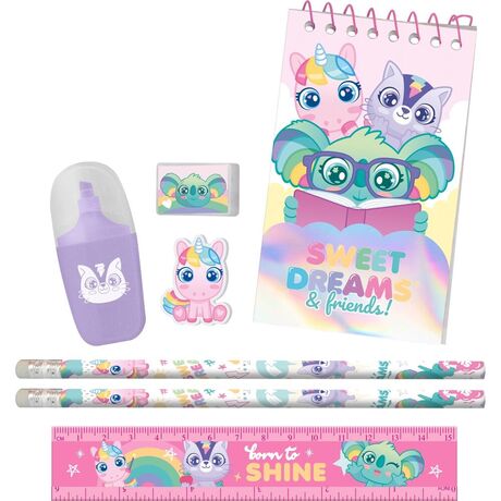 KIDS LICENSING Sweet Dreams stationery set in bag 7pcs