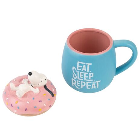 Tazza 3D Peanuts Snoopy Eat Sleep Repeat
