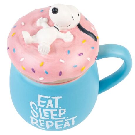 Tazza 3D Peanuts Snoopy Eat Sleep Repeat
