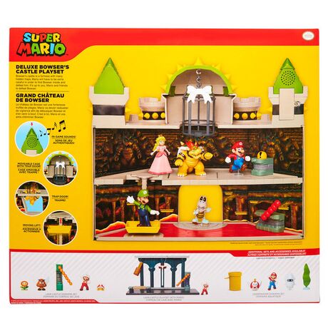 Mario Bros deluxe Bowser Castle playset