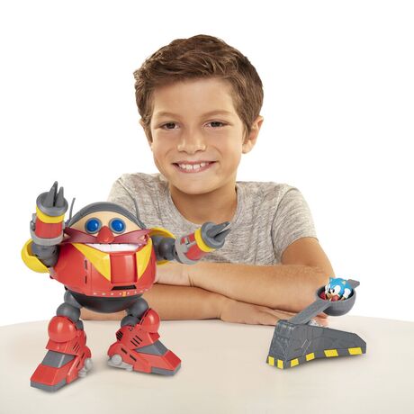 Sonic the Hedgehog Giant Robot Eggman vs Sonic Battle playset 0192995409262