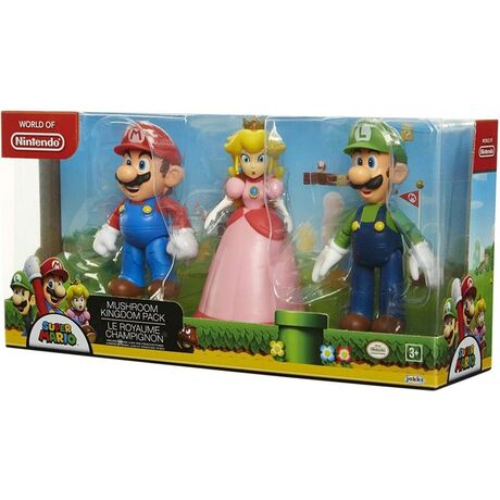 JAKKS PACIFIC Super Mario Bros pack 3 figures 10cm