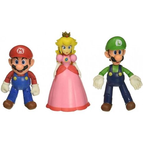 JAKKS PACIFIC Super Mario Bros pack 3 figures 10cm