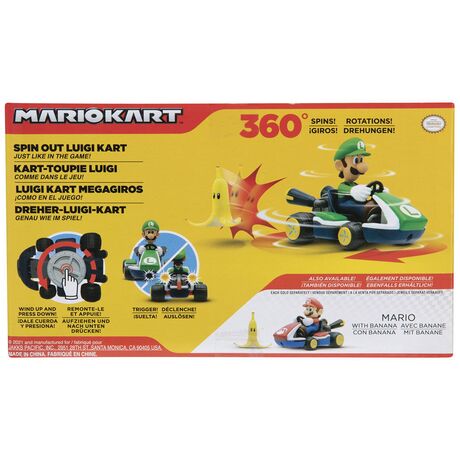 Mario Kart spinout Luigi Kart figure 6cm