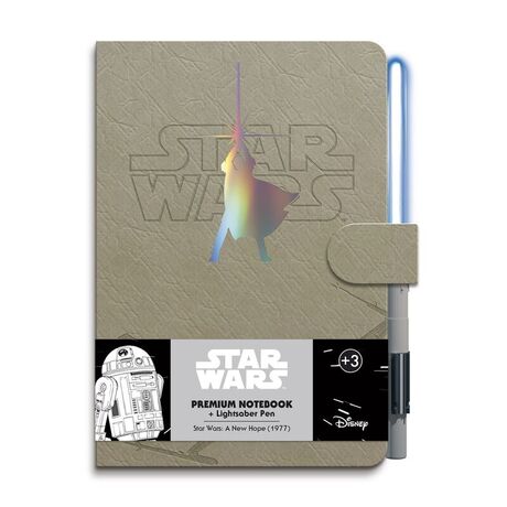 Taccuino A5 + Penna Star Wars Spada Laser Luke Skywalker