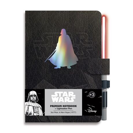 Taccuino A5 + Penna Star Wars Spada Laser Darth Vader