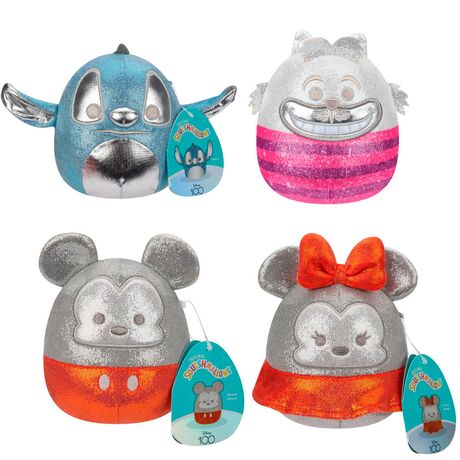 JAZWARES Squishmallows Disney pack 4 plush toys 12cm