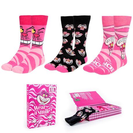CERDÁ Disney Alice in Wonderland pack 3 assorted adult socks