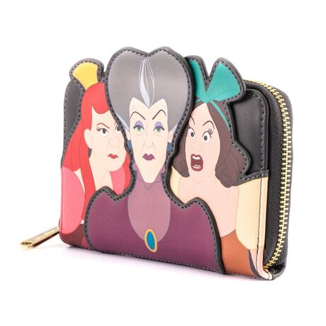 LOUNGEFLY Loungefly Disney Cinderella Evil Stepmother and Stepsisters Villains wallet