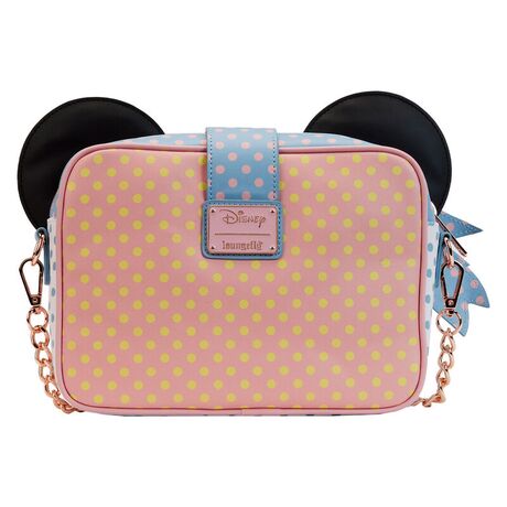 Loungefly Disney Minnie Mouse Pastel Polka Dot Crossbody bag 671803446557