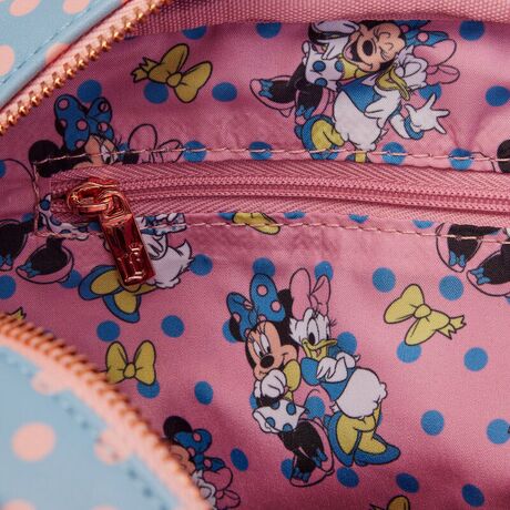 Loungefly Disney Minnie Mouse Pastel Polka Dot Crossbody bag 671803446557