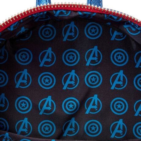 Loungefly Marvel Captain America metallic backpack 26cm 671803453579